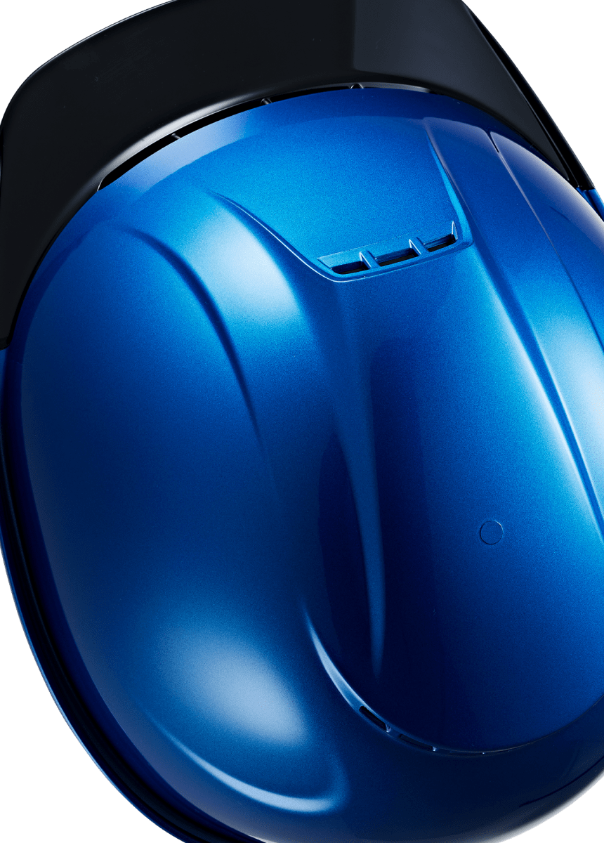 メタリック塗装ヘルメット